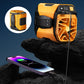6000mAh Multifuntion Waist Fan with 100 Speeds & Flashlight