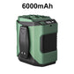 6000mAh Multifuntion Waist Fan with 100 Speeds & Flashlight