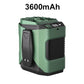 6000mAh Multifuntion Waist Fan with 100 Speeds & Flashlight