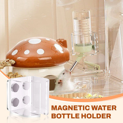 Acrylic Magnetic Hamster Water Bottle Holder