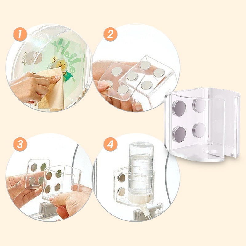 Acrylic Magnetic Hamster Water Bottle Holder