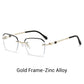 Fashionable HD Rimless Cut Rim 0°Anti Blue Light Glasses