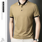 Men's Stretch Ice Silk Short Sleeve Lapel T-shirt