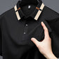 Men's Stretch Ice Silk Short Sleeve Lapel T-shirt