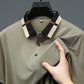 Men's Stretch Ice Silk Short Sleeve Lapel T-shirt