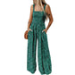 🏝️LAST DAY SALE: ONLY ￡17.99!!🏖️Women’s Casual Print Sleeveless Overalls Jumpsuits