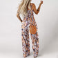 🏝️LAST DAY SALE: ONLY ￡17.99!!🏖️Women’s Casual Print Sleeveless Overalls Jumpsuits
