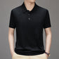Men's Casual Breathable Smooth Fabric Lapel Short Sleeve T-Shirt