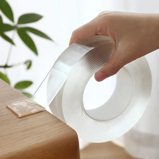 🧴 50% OFF NOW! ✨ Transparent Nano Magic Tape – Reusable, Double-Sided, Leaves No Residue & Strong Adhesion for Household Use 🏠