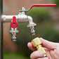 🔥2026 New Arrival ＆ Hot Sale ＆ 50％ Off🔥Universal Stainless Steel Double Outlet Garden Water Faucet