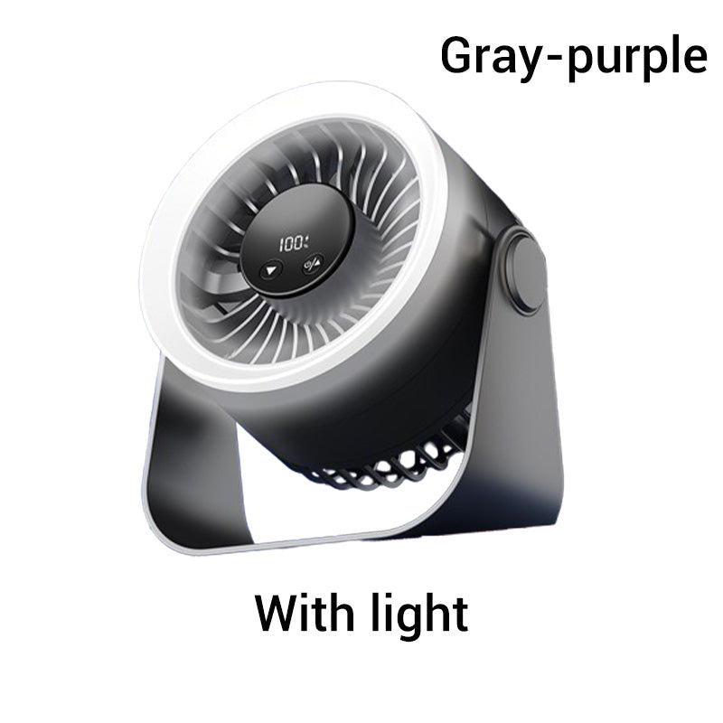 Mini Portable Rechargeable Wall Mounted Fan with Lights