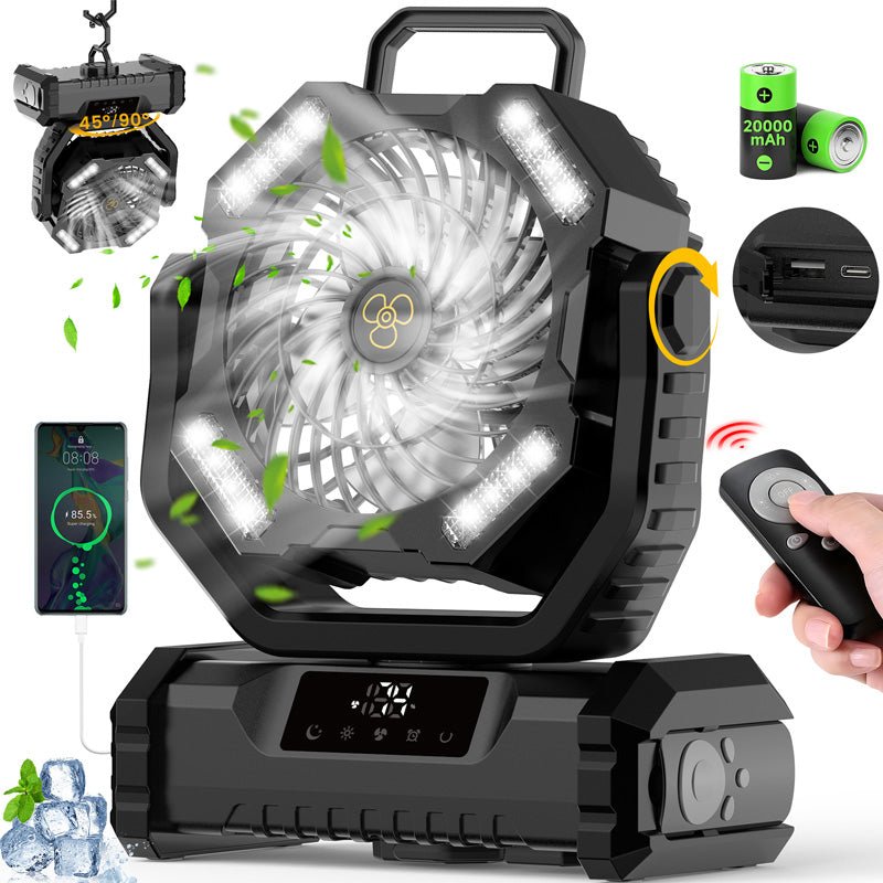 🔥Hot Sale 60% OFF🎁Portable Oscillating Fan with Remote Control