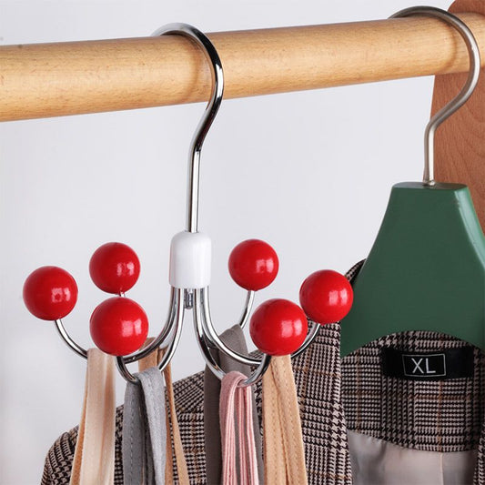 🌸💐360° rotatable multifunctional storage rack with 6° hook