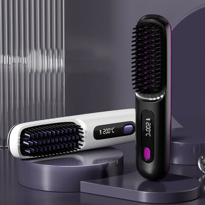 🔥Summer Hot Sale 50% OFF🎁Wireless Ceramic Heating Hair Straightening Comb