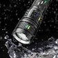 Aluminium LED torch, durable, waterproof, quickly rechargeable for emergencies