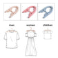 Foldable portable travel hangers, 10 pc