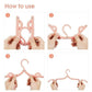 Foldable portable travel hangers, 10 pc