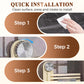 No-Drill Rotating Towel Rack With Suction Cup