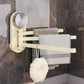 No-Drill Rotating Towel Rack With Suction Cup