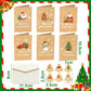 Christmas Greeting Cards with Envelopes & Stickers