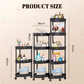 Corner Storage Rack with Wheels