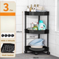 Corner Storage Rack with Wheels