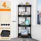 Corner Storage Rack with Wheels