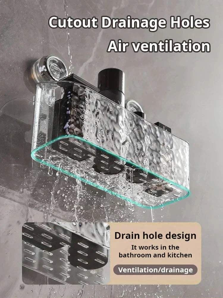 🔥 LAST DAY PROMOTION - 70%OFF 🔥 🛁✨Light Luxury Style Glacier Pattern Suction Cup Shelf