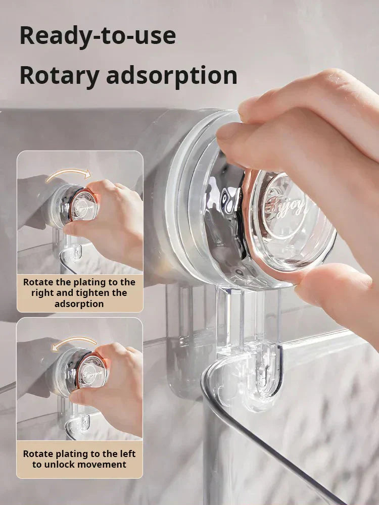 🔥 LAST DAY PROMOTION - 70%OFF 🔥 🛁✨Light Luxury Style Glacier Pattern Suction Cup Shelf