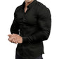 📢📢50% OFF !!!⏰Men's Solid Color Lapel Long Sleeve Button-Down Shirts