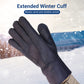 Warm Soft Lined Gloves With Extended Cuff