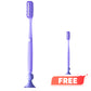 Extra-Long Soft Bristle Toothbrush With Suction Cup Base
