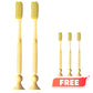 Extra-Long Soft Bristle Toothbrush With Suction Cup Base