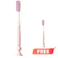 Extra-Long Soft Bristle Toothbrush With Suction Cup Base