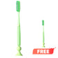 Extra-Long Soft Bristle Toothbrush With Suction Cup Base