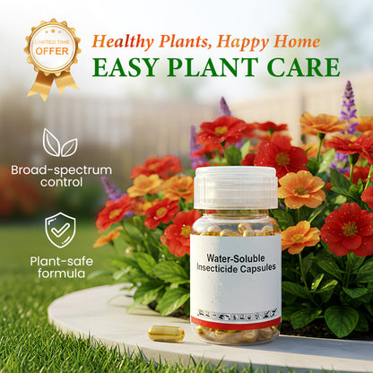 Water-Soluble Insecticide Capsules for Healthy Flowers