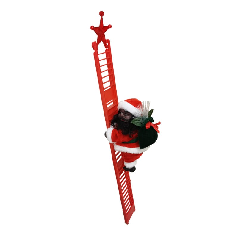 🎁Early Christmas Hot Sale 50% OFF🎅Electric Fireplace Climbing Santa Claus Musical Toys