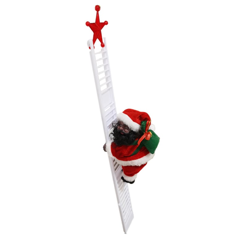 🎁Early Christmas Hot Sale 50% OFF🎅Electric Fireplace Climbing Santa Claus Musical Toys