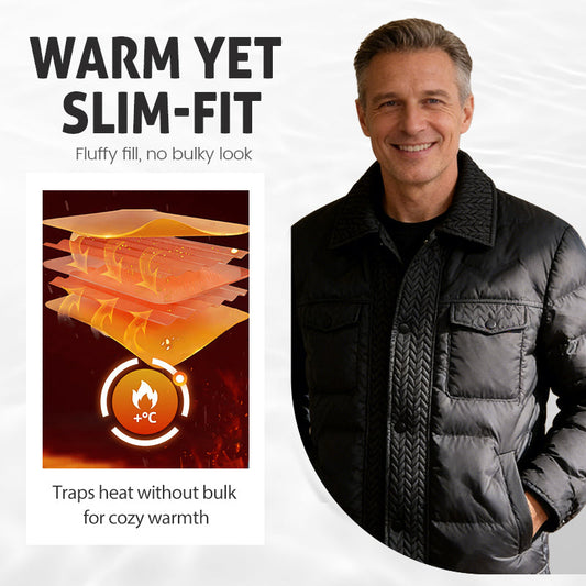 Men's Vintage Chic Warm Lapel Padded Coat