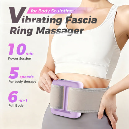 Vibrating Fascia Ring Massager for Body Sculpting