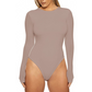Women's Stretch Long Sleeve Crew Neck Bodysuit