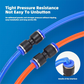 1/4 Inch Pneumatic Push-to-Connect Air Hose Fittings Kit ⚡🔧