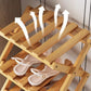 🔥50% discount while stocks last!🎉Durable, foldable bamboo shoe rack