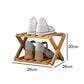 🔥50% discount while stocks last!🎉Durable, foldable bamboo shoe rack