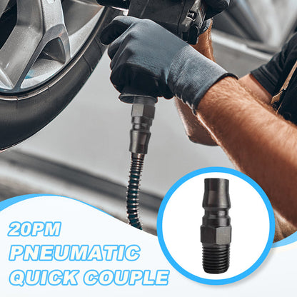 20PM Hardened Male Pneumatic Quick Coupler