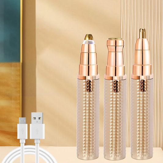 Portable multifunctional electric eyebrow trimmer