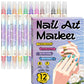⏳50% OFF Limited Offer💅Dual‑Tip Nail Art Pens🖌️