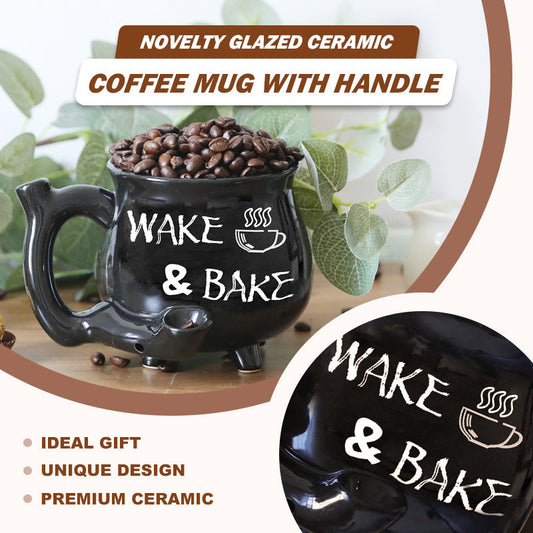 🎁Novelty Glazed Ceramic Coffee Mug with Handle