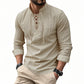 🥳2026 HOT SALE🥳💞50K+ SOLD!👔🧥 50% OFF! Men's Casual Lace-Up Shirt – Smart in seconds! No-tie modern collar, soft breathable cotton. Effortless style for coffee dates or Sunday roasts. ☕👴