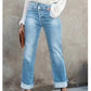 Women's High-Waist Straight-Leg Stretch Jeans